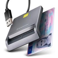CARD READER FLAT SMARTCARD/ID/USB2.0 1.3M CRE-SM3T AXAGON  CRE-SM3T 8595247908278