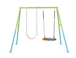 Vaikų žaidimų aikštelė su sūpynėmis gandro lizdas (2in1) Ø 81 cm, Intex 44125