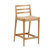Natūralios spalvos iš ąžuolo masyvo baro taburetė (sėdynės aukštis 65 cm) Analy – Kave Home
