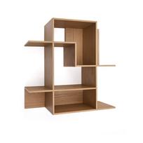 Natūralios spalvos modulinė lentyna iš ąžuolo 80x80x25 cm Ina – Kave Home