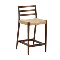 Rudos spalvos/natūralios spalvos iš ąžuolo masyvo baro taburetė (sėdynės aukštis 65 cm) Analy – Kave Home