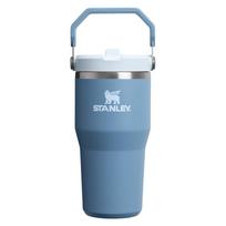 Pilkai mėlynos spalvos iš nerūdijančio plieno termosas 600 ml IceFlow™ Flip Straw 2.0 Tumbler Indigo – Stanley
