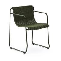 Žalios spalvos metalinė sodo kėdė Maurina – Kave Home