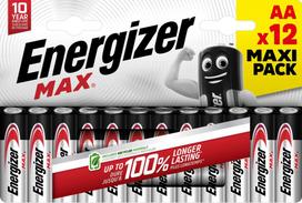 Energizer battery Max Alkaline AA CHP12, ELEEGR7638900437782