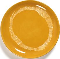 Serax Pusryčių lėkštės Feast, 19 cm, geltonai baltos, 2 vnt.