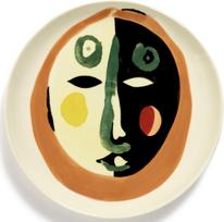 Serax Pusryčių lėkštės Feast Face 1, 22,5 cm, 2 vnt.