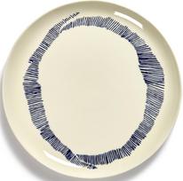Serax Pietų lėkštės Feast, 26,5 cm, baltai mėlynos, 2 vnt.