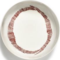 Serax Giluminės lėkštės Feast, 22 cm, baltos-raudonos spalvos, 2 vnt.