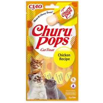 Churu Pops Chicken – laižomas skanėstas katėms su vištiena (4 × 15 g)