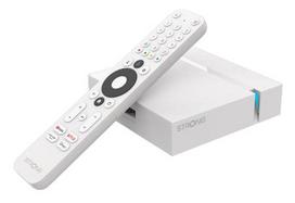 Strong LEAP-S3+V2 Smart TV Box, White, 4K Ultra HD, 16GB, Wi-Fi, Ethernet LAN