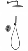 Potinkinė termostatinė dušo sistema Imex Genova PVD grafito gunmetal spalvos, GTG053/BGM