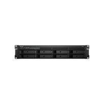 SYNOLOGY RS1221RP+ 8-Bay NAS-Rackmount AMD Ryzen V1500B quad-core 2.2 GHz 4GB DDR4 up to 32GB RJ-45 4x1GbE 2xUSB 3.2 1xeSATA