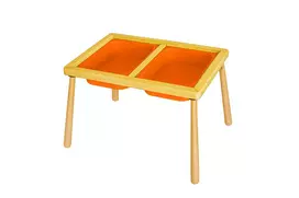 Vaikiškas stalas, Hanah Home, stalas, oranžinė