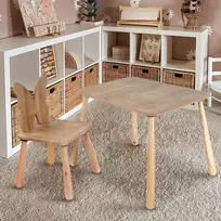 Vaikiškas stalo komplektas, Hanah Home, BLTYZ-AKTV062, ąžuolas