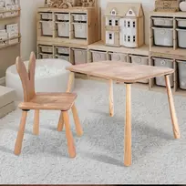 Vaikiškas stalo komplektas, Hanah Home, BLTYZ-AKTV060, ąžuolas
