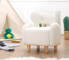 Vaikiško sparno kėdė, Hanah Home, Juano Teddy, balta