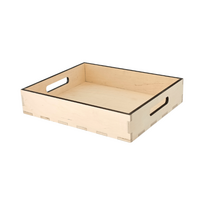 Medinis padėklas iš beržinės faneros – 32×26×6 cm