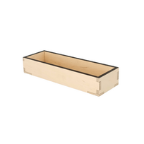 Gulščia medinė dėžė restoranams – 8,2×8,5×12 cm