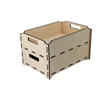 Modulinė medinė dėžė – 30×20×8 cm