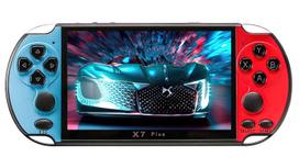 Nešiojamas žaidimų kompiuteris vaikams „X7 Plus”, 1000+ žaidimų, 12,95 cm ekranas