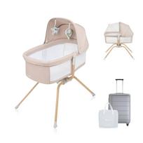 Lovytė 3in1 su lopšio funkcija ir čiužiniu Lionelo Malin Evo Beige Natural