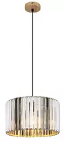 Pakabinamas šviestuvas GLOBO RUN, 1 x E27 max 60W, dūmų spalvos K5 kristalai, ø13,5x120cm