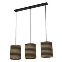 Pakabinamas šviestuvas OSRAM DECOR CARDBOARD CYLINDER 3xE27 15W kartonas rudos sp 83x130cm