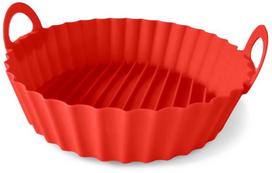 Karšto oro gruzdintuvės silikoninis kepimo padėklas GUARDINI, raudonos sp., 22 cm