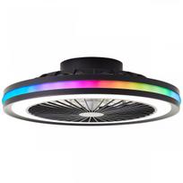 LED šviestuvas-ventiliatorius BRILLIANT PALMERO,40W,2700-6500K,5000lm,RGB,Ø47cm,su pultu