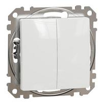2 klavišų jungiklio mygtukas Schneider Electric Sedna Design SDD111118 (baltas)