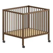 Rudos spalvos iš buko masyvo maniežas vaikams 95x75 cm Dino – Vipack