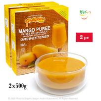 Mango tyrė (natūrali, nesaldinta), Mango Puree, Philippine Brand, 2x500g