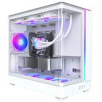 Montech KING 15 PRO PC Case, Mini Case, mATX, Tempered Glass, RGB – white