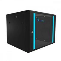 Wall cabinet rack 9U 600x600 black glass door, SRAEXREX_3968