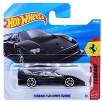 Hot Wheels Mainline Modeliukas Ferrari F40 Competizione Black Short Card