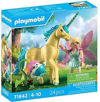 Playmobil - Collectible Unicorn: Sunshine Blossom with Fairy (71842)