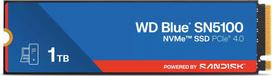 Sandisk SSD|SANDISK|600xTBW rating|MTBF 1750000 h|Read speed 7100MB/s|Write speed 6700MB/s|NVMe Yes|PCI Express 4.0|M.2|1000GB|POWERED BY SANDISK|Blue SN5100|WDS100T5B0E-00CPE0