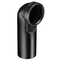 PE wall WC drain elbow dia. 90/90 mm, with double-lip seal 296980099