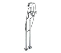 Laisvai pastatomas vonios rinkinys su maišytuvu 106,3 cm blizgus chromas