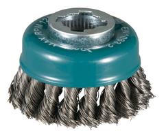 Makita D-73374 Cup Brush, Knotted Wire, 80 mm, X-LOCK