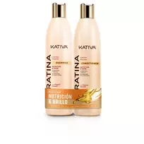 KATIVA KERATINA KIT SHAMPOO 355 ML + CONDITIONER 355 ML