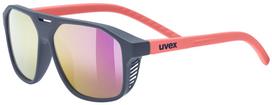 Akiniai Uvex cosmic blue - red matt / mirror purple