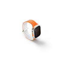 Uniq Revix Evo Reversible Magnetic Strap for Apple Watch 44/45/46/49 mm - Orange + White