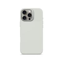Decoded AntiMicrobial Silicone MagSafe Compatible Backcover for iPhone 16 Pro Max - Stone Grey