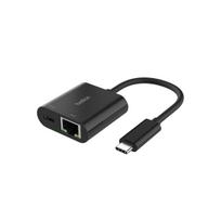 Belkin USB-C to Ethernet + Charge Adapter (100W) - Black