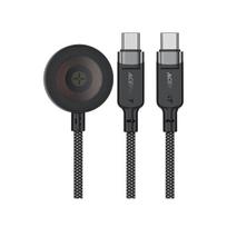 AceFast 3-in-1 Cable (USB-C to 2x USB-C (100W) + Apple Watch (5W))