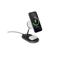 Epico UltraBase EX40 Qi2 (15W) MagSafe Compatible 2-in-1 Wireless Charging Stand - Black