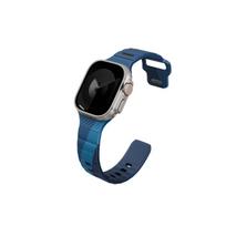 Uniq Stride Rubber Strap for Apple Watch 44/45/46/49 mm - Storm + Aegean Blue