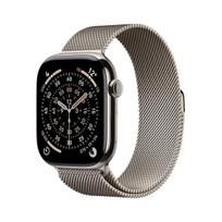 Apple Watch Series 11 GPS + Cellular 46mm Natural Titanium Case with Natural Milanese Loop - M/L