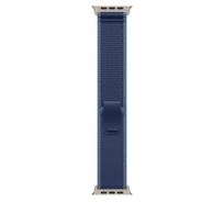 Apple Watch 49mm Blue/Bright Blue Trail Loop - S/M - Natural Titanium Finish